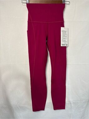NWT Lululemon Align HR Leggings w/pockets - Size 0 in Berry Rumble
